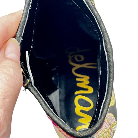 Sam Edelman women's Taye Jacquard floral embroidered ankle booties size 6.5 NWT - Picture 13 of 15